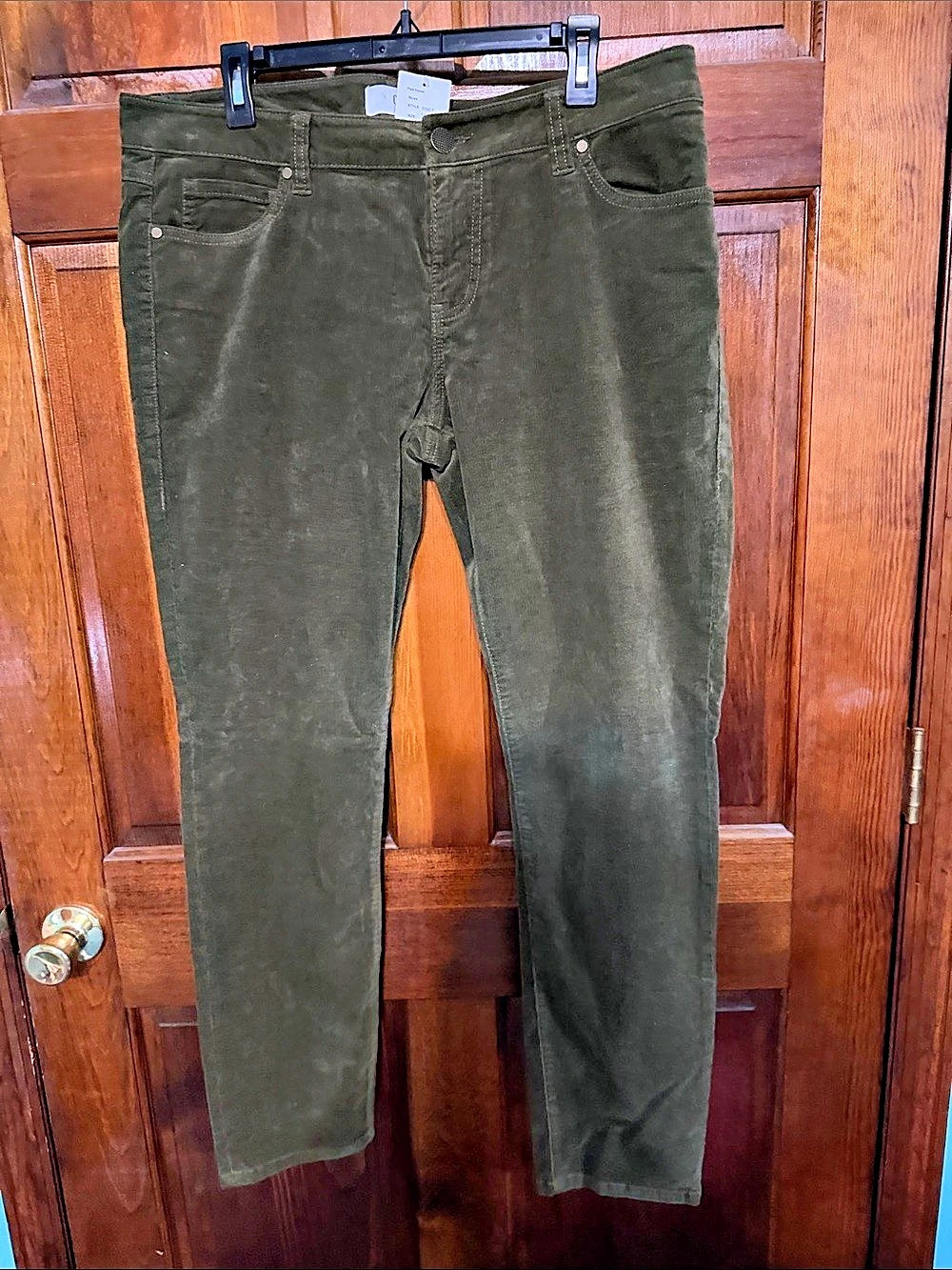 Gabi Jeans Olive Skinny Jeans Waist 16 - Picture 1 of 4
